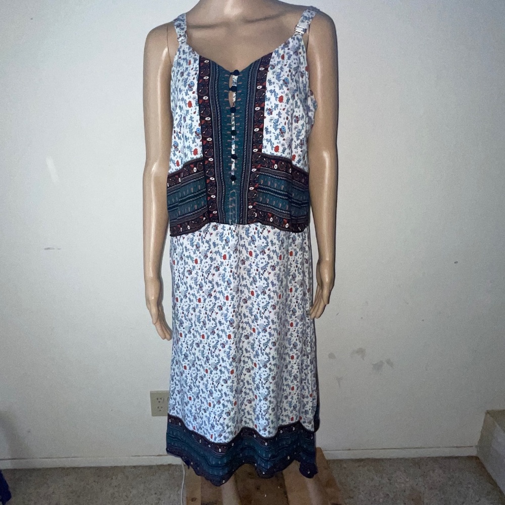 SUZANNE BETRO BOHO STYLE  DRESS SZ XL